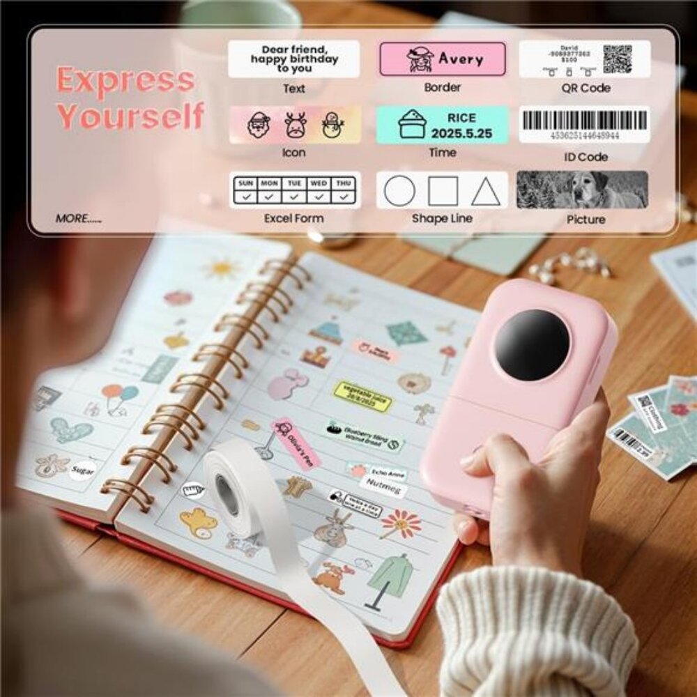 Phomemo Label Maker Machine, D30 Portable Handheld Bluetooth‎ Mini Label - Picture 2 of 7